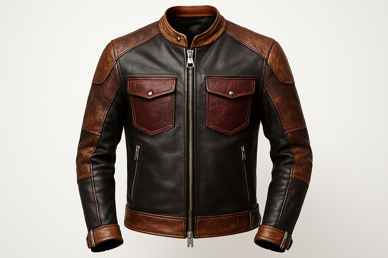 Mixing Different Leathers in One Jacket Design